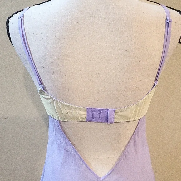 Victoria's Secret Vintage Silk Lace-Trim Slip Dress Nightgown - Picture 6 of 11